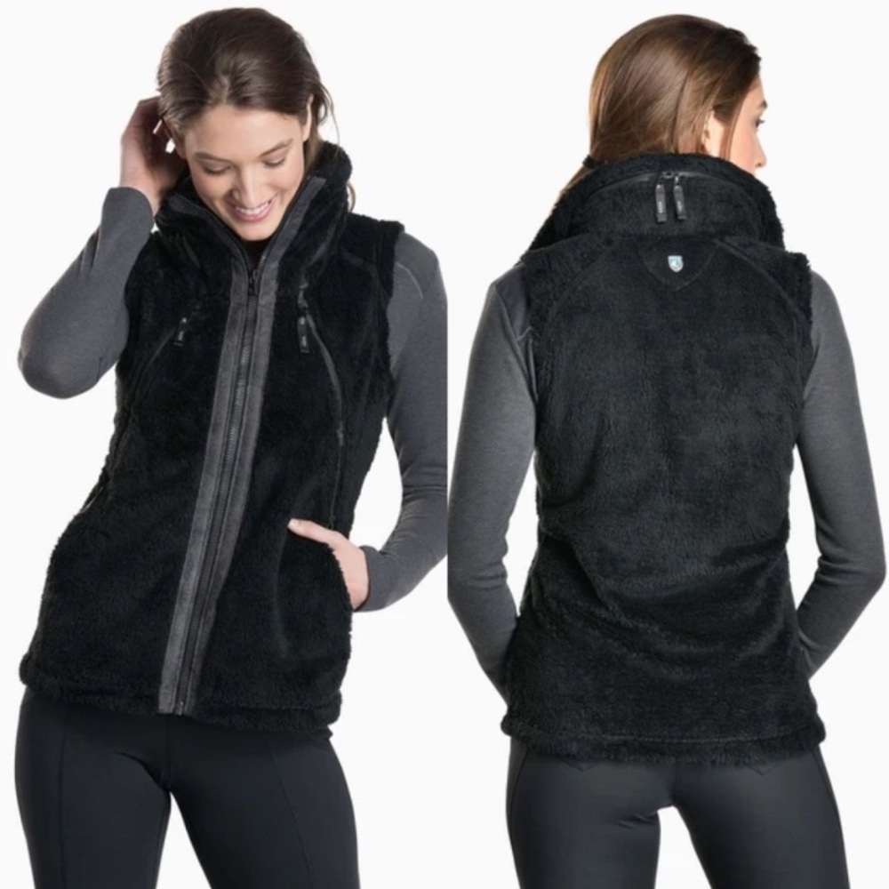 Kuhl Flight Vest Italian Flight Hooded Black Sz XS